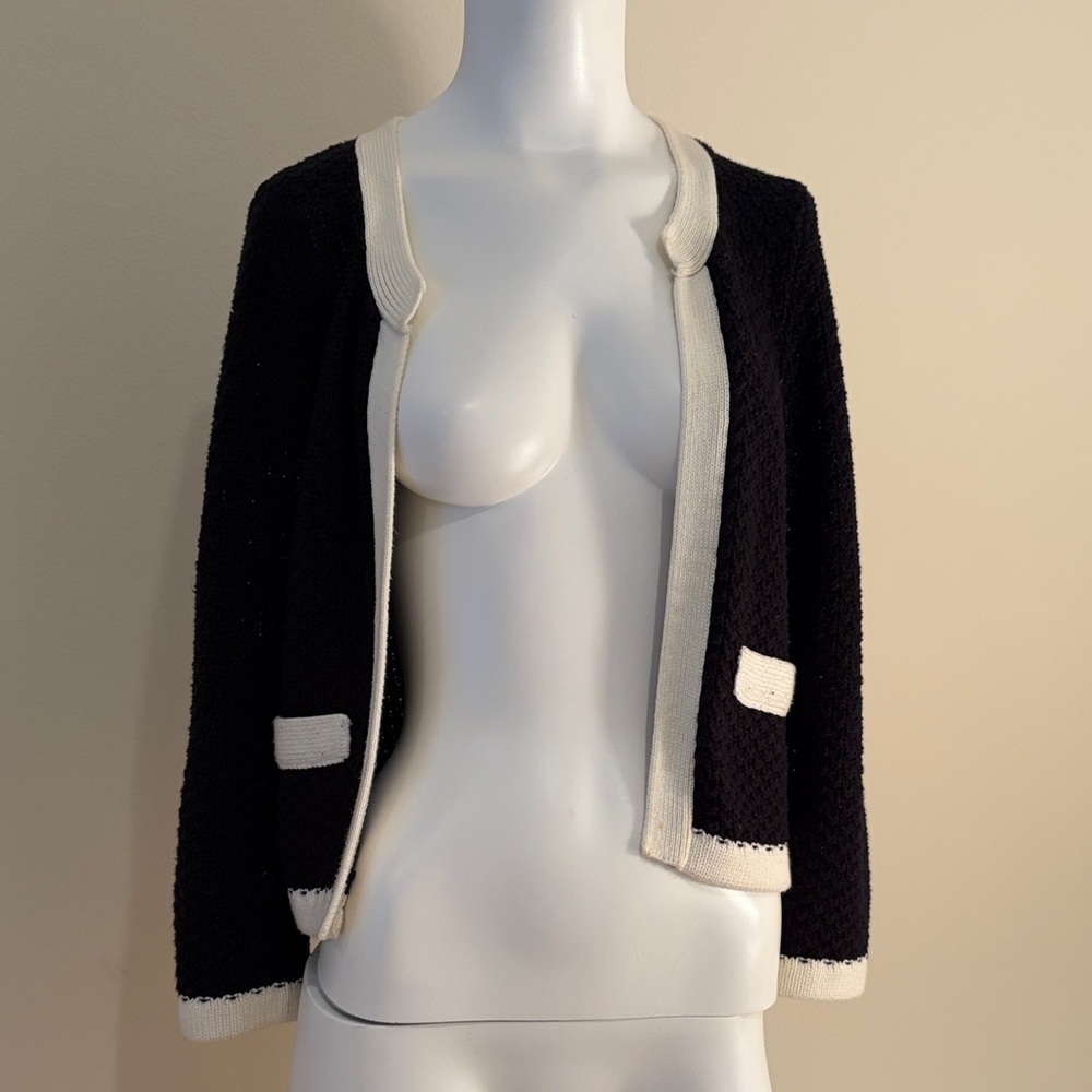 Forever 21 Black and Cream Cardigan
